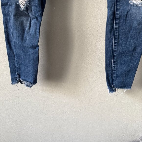 Pacsun | EUC High-Rise Ripped Ankle Jeggings in Medium Blue Size 28 - Picture 4 of 7
